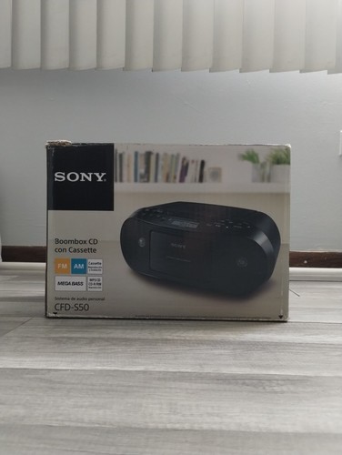 Sony CFD-S50 Stereo Radio MP3 CD cassette recorder complete excellent barely use