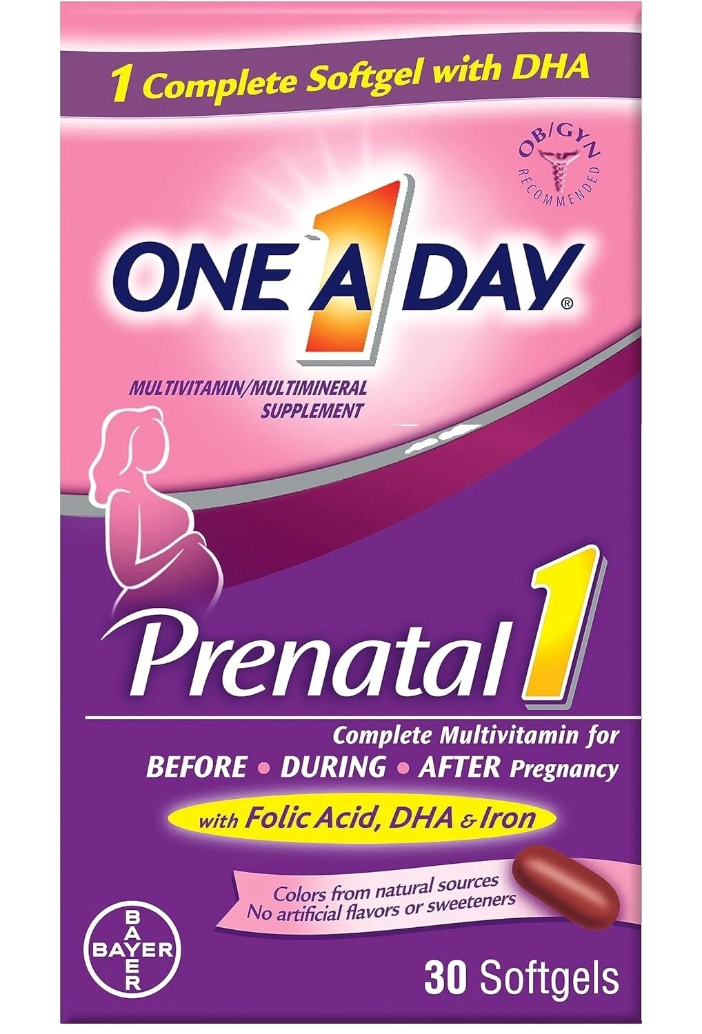 Vitaminas y minerales blandos de vitamina B12 One Day A