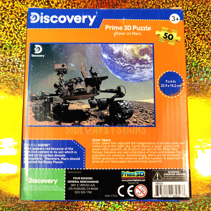 MARS ROVER LENTICULAR 3D PUZZLE 50pc NASA Curiosity selfie