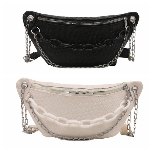 Solid Color Leather Fanny Packs Crossbody Bag Crossbody Waist Pack Street - Picture 3 of 14