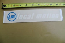 LOCAL MOTION Surfboards LM Hawaii Blue White Aloha Clear Vintage Surfing STICKER