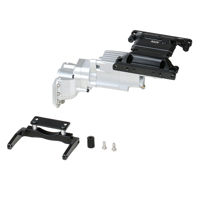 KYX SCX10 II AX90046 Scale V8 Engine 2 Speed Gearbox w/ Skid