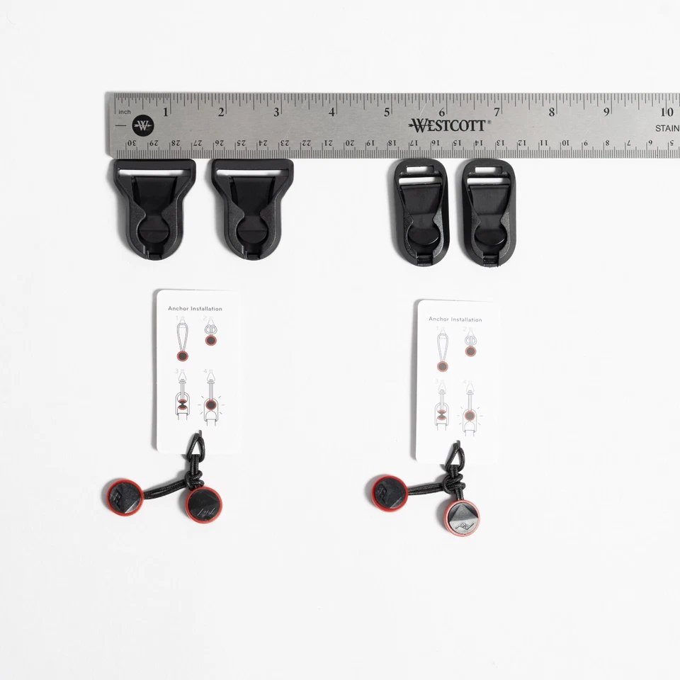 4x Peak Design Anchors & 4x camera strap quick mounts for 1.25" wide strap - Image 2 of 4