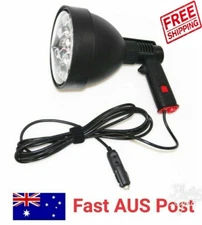 Powerful 12v Corded LED Handheld Spotlight Spot Light Hunting/Camping 5400LM 60W