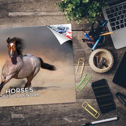 Calendario Caballos 2025 12x18 Hecho en USA - Imagen 5 de 7
