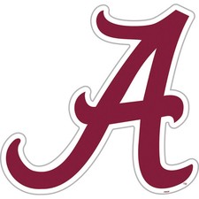 ALABAMA Crimson Tide Large Script A Cornhole Decals / SET of 2