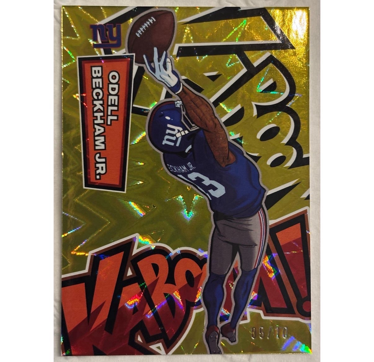 Panini Absolute 2025 Odell Beckham Jr. Gold Kaboom /10 26