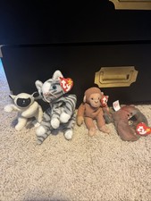 McDonalds TY Teenie Beanie Babies Happy Meal Toys 1998 4 beanie babies