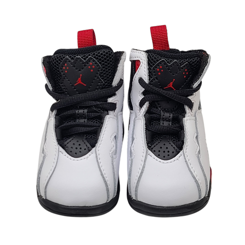 Jordan True Flight 343797-100 Toddler White/Black-Varsity Red Size 4C - Picture 3 of 10