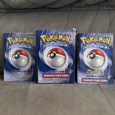 Pokémon 1999 Trading Card Game 2-player Starter Set  2 Books And Box Only