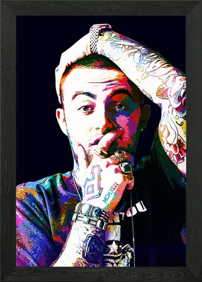Mac Miller Gerahmtes Wandbild Poster Leinwanddruck Bild