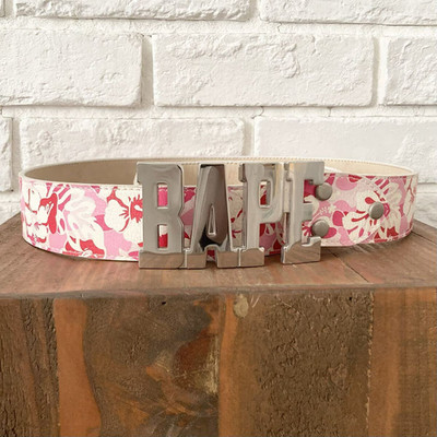 BAPE ALOHA CAMO PINK レザー ベルト Lサイズ BAPE Aloha camo pink leather belt a bathing ape NIGO Size L | eBay