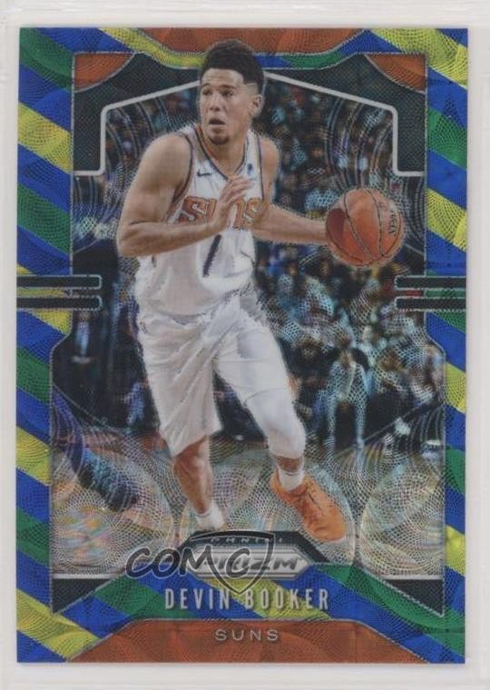 2019-20 Panini Prizm Choice Blue Yellow & Green Prizm Devin Booker #67 2r7