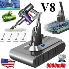 9000mAh V8 for Dyson V8 Battery SV10 V8 Absolute V8 Animal Cordless Vacuum 21.6V