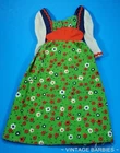 RARE Vintage Sears Exclusive 1974 Barbie Doll Peasant Dress Excellent ~ 1970's