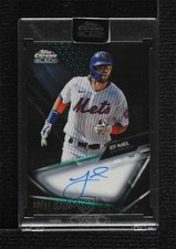 2021 Topps Chrome Black Green Refractor 96/99 Jeff McNeil #CBA-JM Auto 3k9