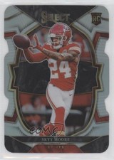 2022 Panini Select Concourse Silver Prizm Die-Cut Skyy Moore #21 11ds