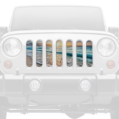 For Jeep CJ7 76-86 Dirty Acres PALAU-CJ 1-Pc Palau Style Perforated Main Grille