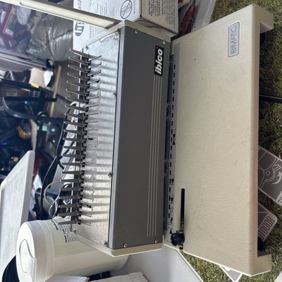 Ibico Ibimatic Plastic Comb Binding System Used Great Condition Switzerland