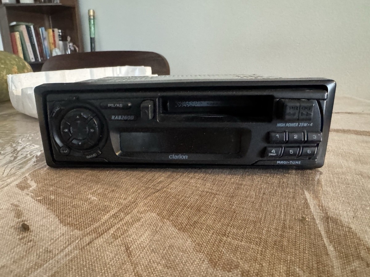 Clarion RAB260D Stereo Cassette Deck Untested Recently Working