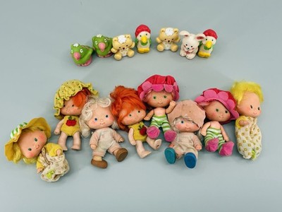 Vintage 1979 American Greetings Strawberry Shortcake Doll Pet Lot 15 Pc Kenner