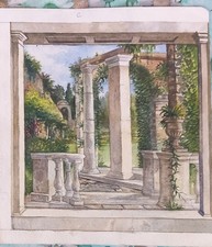 dipinto acquarello su carta fabriano cotone pesante dim.23,5x26 CM