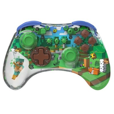 PDP REALMz  Wireless Controller: Minecraft Forest Biome - Nintendo #26344894