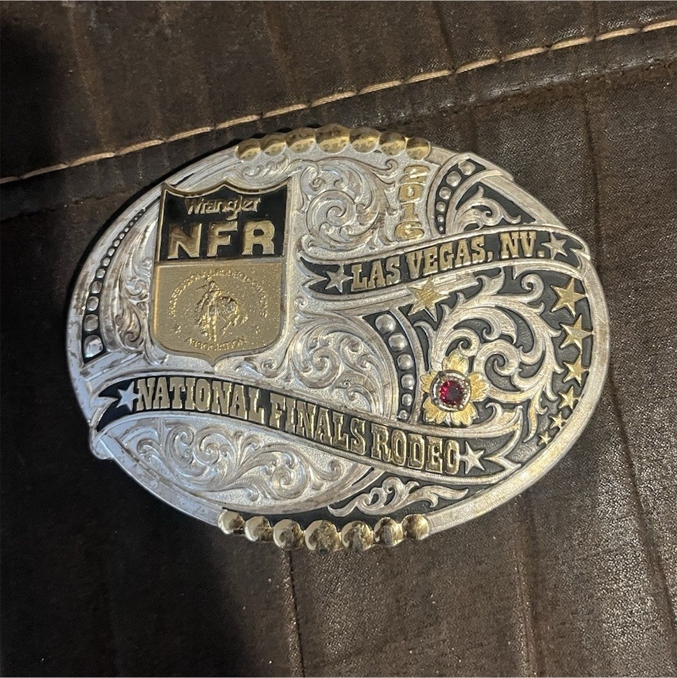 Wrangler NFR National Finals Rodeo 2016 belt buckle