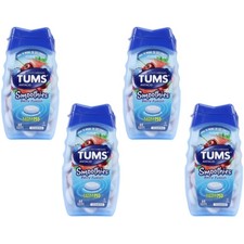 4 Pack Tums Smoothies Extra Strength 750 Antacid Berry Fusion 60 Tablets Each