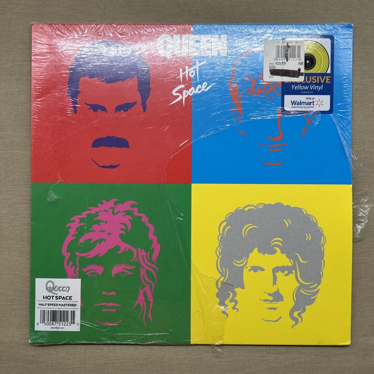 Hot Space by Queen (Walmart Exclusive Yellow Vinyl Record 2023 NEW