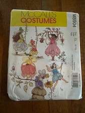 McCall's Children's Fairy Costumes Pattern M5904 Size CL 6-7-8 UNCUT