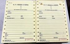 Vintage HP Hood Home Delivery Forms Box Of Almost 1000