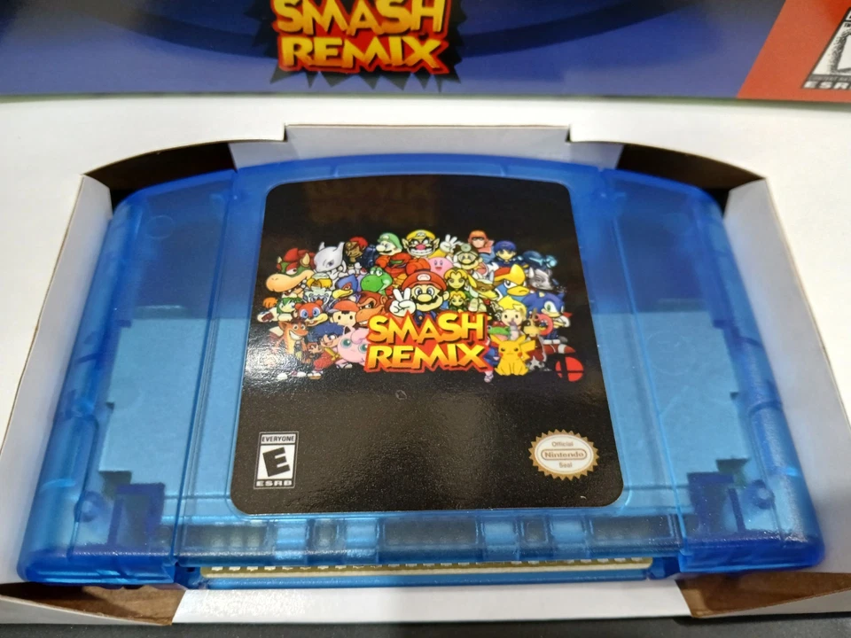 Super Smash Bros Remix CIB V 2.0.0 N64 Cartridge Complete In Box Nintendo 64 - Image 2 of 4