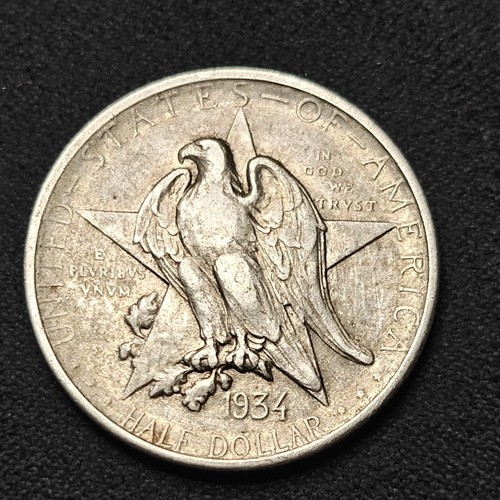 1934 Philadelphia Texas Silver Half Dollar 50C Commemorative 