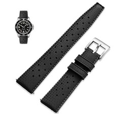 Fluororubber FKM Watchbands,Rubber Watch Strap Quick Release Tropical Style 2...