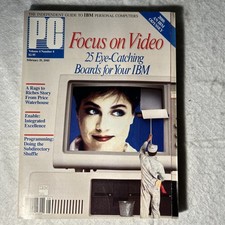 Vintage PC Mag Magazine Volume 4 Number 4 February 19, 1985 Computers Microsoft