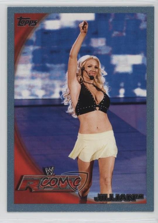 2010 Topps WWE Blue 919/2010 Jillian Hall #38 1e1j
