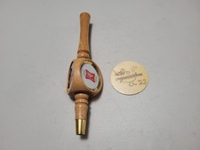 Vintage Wooden Miller High Life Tap Handle Wood 3 Sided Logo Bar Mancave