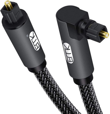 90 Degree Toslink Optical Cable 360 Degree Free-Rotating Plug Fiber Optic Cable 