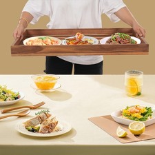 Acacia Wood Stove Cover, Rectangle Cooktop Protector, 30*22*2.5in Stove Cover