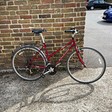 Raleigh Pioneer Jaguar Vintage Hybrid Bike – Red – 700c – 18 Speed