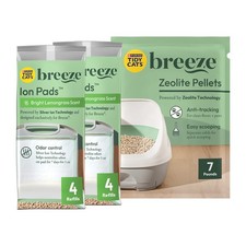 Purina Breeze Cat Litter System Refill Pack W/ Ion Cat litter Pads  Zeolite