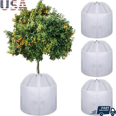 Winter Plant Cover Frost Protection Bags Potted Plants Zipper Drawstring Use