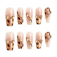 Handmade Press On Nails Medium Coffin Size S ...