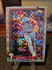 2025 Topps Chrome  X-Fractor #57 Alex Bohm Philadelphia Phillies 