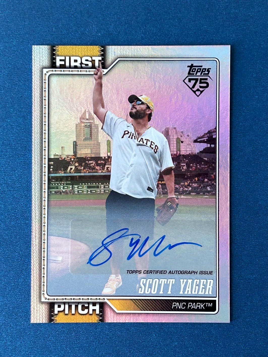 2026 Topps Series 2 First Pitch Scott Yager Auto #FP-13  23/99 Pirates