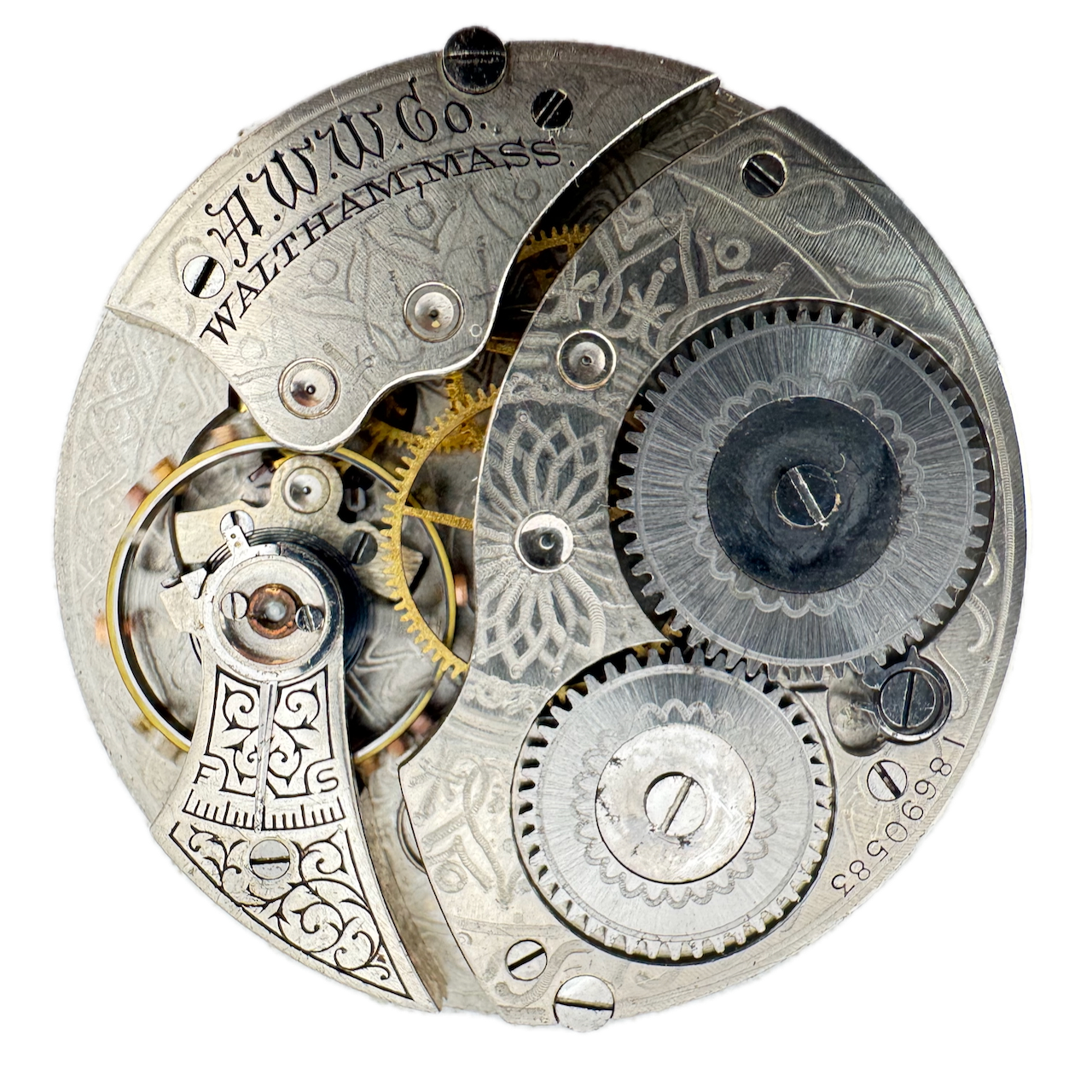 Antique 1912 Waltham 1894 7j Mechanical Pocket Watch Movement 12s 210 USA
