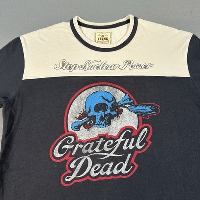 Grateful Dead Trunk Ltd Shirt Mens Large Gray Cotton Ringer Tee 