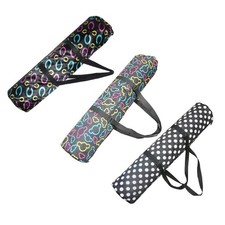 Yoga Mat Bag with Smooth Zippers Wide Strap Functional Yoga Mat Storage Pockets