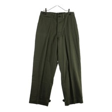 PANTALONES VINTAGE 40-50 EJÉRCITO DE EE. UU. M-43 Ejército de EE. UU. Botón Mosca Pantalones Caqui Usados a